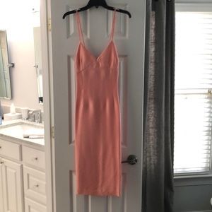 100% silk fitted dress with jeweled straps